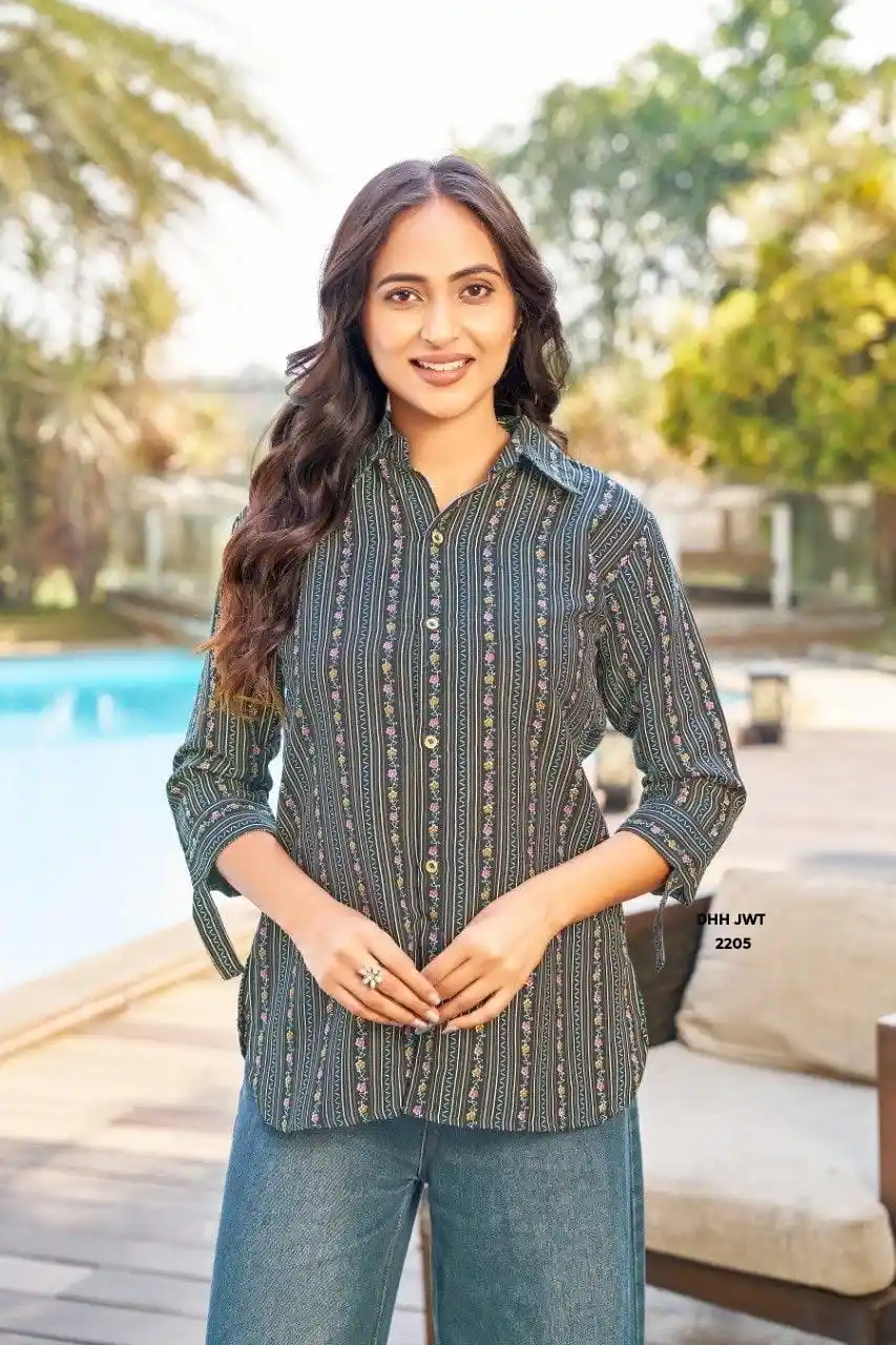 Sayesha Women Regular Fit Printed Button Down Collar Casual Shirt